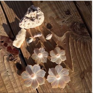 Mother of Pearl Floral Earrings